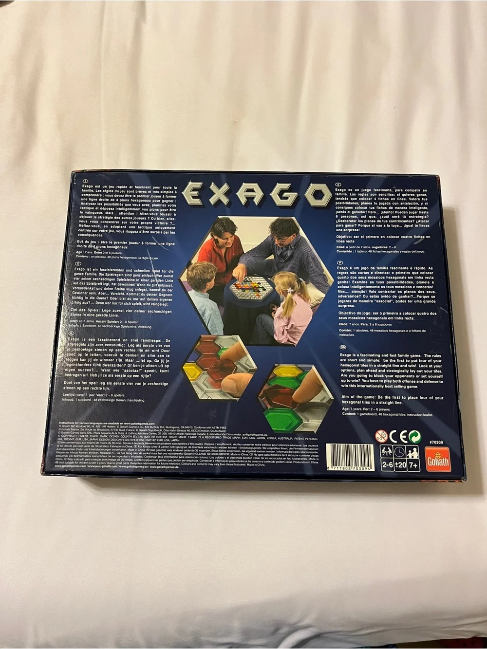 Goliath Games Exago Hexagonal Board Game Complete Strategy Game #70309